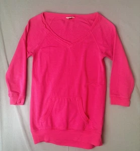 LEI Shirt Damen Junior Barbiecore Rosa Langarm U-Ausschnitt Größe M - Bild 1 von 12