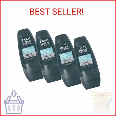 Men+Care Clean Comfort Roll on Deodorant, Aluminum Free, For All Day Underarm Od - Image 1 of 2