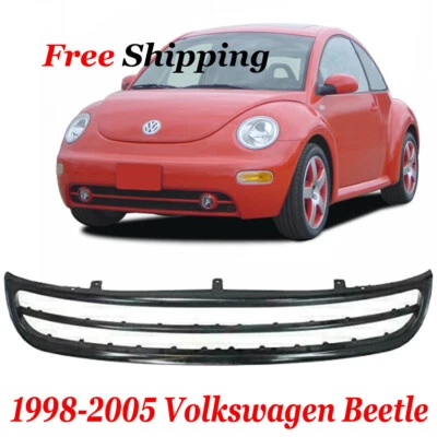 New VOLKSWAGEN BEETLE Fits 1998-05 Front Lower Spoiler Valance W/O Fog Lamp Hole Foto 1 de 4