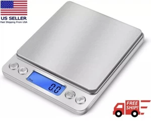 Digital Weighing Scale 0.1 Grams To 3000 Grams. Great For Kitchen And Jewellry - Picture 1 of 12