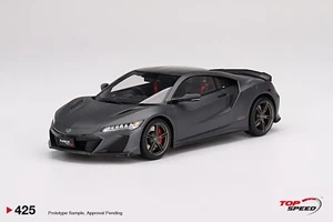 HONDA NSX TYPE S 2022 GOTHAM GRAY MATTE (RESIN) - TOPSPEED TS0425 1/18 - Picture 1 of 6