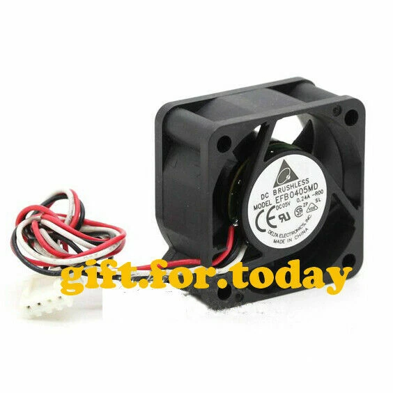 For Delta EFB0405MD -R00 4020 4cm 5V 0.24A server inverter axial fan 3-pin - Image 1 of 1