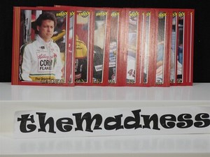 1992 Maxx Update Red Auto Racing 30 Trading Card Set Jeff Gordon Rusty Wallace