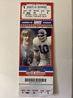 13/9/2009 New York Giants vs Redskins Row 7 places 16 billetterie