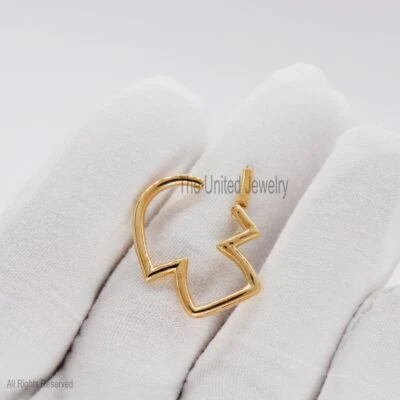 9k Gold Mushroom Shape Charms Holder, Charms Holder Lock, Push Lock, Enhancer - Image 1 of 4