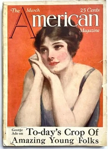 ORIGINAL VINTAGE MARCH 1922 THE AMERICAN MAGAZINE "AMAZING YOUNG FOLKS" - Picture 1 of 2