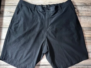 Banana Republic Men's Comfort Flat Front Shorts, Black, Size 40 - Picture 1 of 2