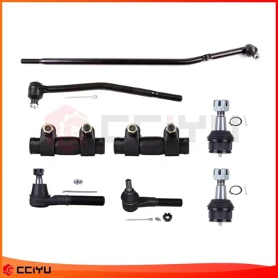 Set Of 8 For 1992-2002 Ford E-150 Econoline Club Wagon Tie Rod End Ball Joint - Image 1 of 4