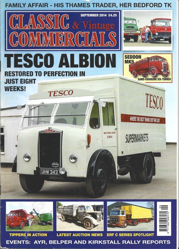Classic & Vintage Commercials Magazine ~ Sept 2014 ~ Tesco Albion Restored.... - Image 1 of 1