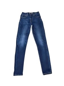 Jeans Levi's uomo 30W 29L blu denim rosso linguetta lavaggio medio comodo gamba dritta - Foto 1 di 3