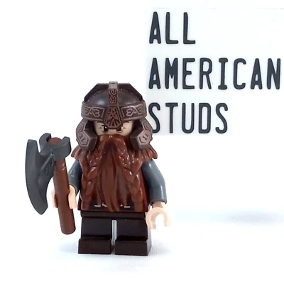 LEGO Lord of the Rings Gimli Dwarf Minifigure 79006 Hobbit 79008 LOTR 9474 9473 - Image 1 of 4