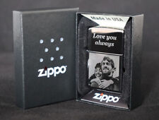 Personalised Genuine Zippo Polished Chrome Photo Engraved Lighter