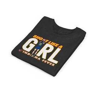 Caitlyn Clark Shoot Like A Girl Indiana Fever WNBA Premium Youth Graphic T-Shirt - Picture 1 of 14