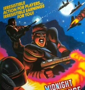 Midnight Resistance Arcade Flyer Original Video Game 1989 Vintage Retro Artwork - Picture 1 of 4
