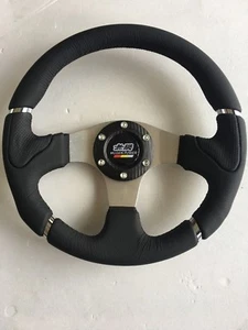 Car MUGEN Racing Steering Wheel include horn button 320mm Black # 5 - Picture 1 of 4