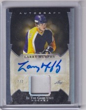 2022-23 LEAF IN THE GAME USED AUTO RELIC JERSEY LA KINGS - LARRY MURPHY 2/2