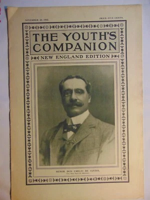 The Youth's Companion Magazine November 20, 1902 Spanish Minister - Image 1 of 2