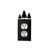 Village Wrought Iron EGSS-83 Bear & Pine Trees GFI Switch Switch Electric Cover 