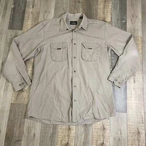 REDHEAD - Khaki Beige Tan Button-up Shirt, Mens XLT TALL XL - Picture 1 of 12
