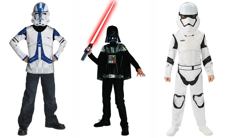 STAR WARS Kostüm Darth Vader Stormtrooper Klonkrieger Clonetrooper Kinder Maske - Bild 1 von 1