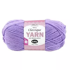 Birch Classique Knitting Yarn - Wisteria - 8 ply Acrylic Yarn -100 grams - Picture 1 of 1