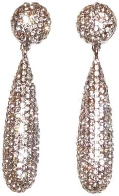 PENDIENTE LARGO KENNETH JAY LANE, CRISTAL PAVIMENTADO-PRECIOSO-PLATEADO, NEGRO, DORADO Foto 1 de 3