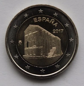 ESPAÑA - 2€ Moneda Conmemorativa 2017 Monumentos Oviedo y Reino de Asturias - Imagen 1 de 1