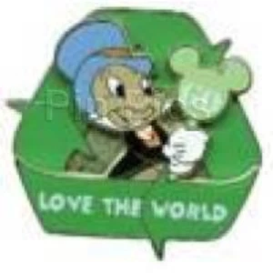 Prendedor Disney 79447 Go Green Mystery Jiminy Cricket Pinocho Love the World LE - Imagen 1 de 1
