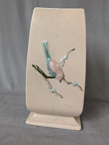 Vintage Hull USA Pottery Serenade Vase Birds Light Pink 1957-Read Description - Picture 1 of 13
