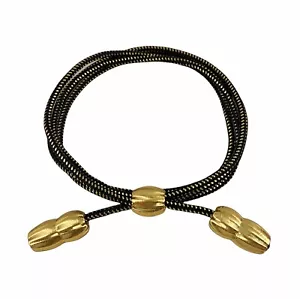 🌟US Army Senior Officer, State Trooper Gold Black Acorn Campaign Cord Hat Band - Picture 1 of 5