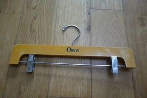 Orvis Braun Holz Chrom Rockbügel Kleiderbügel - Bild 1 von 5