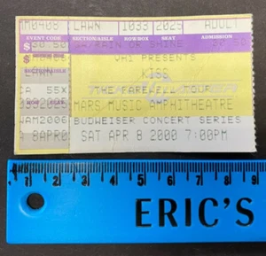 2000 APR 8TH *KISS* VTG CONCERT TICKET MARS MUSIC AMPHITHEATRE NM - Picture 1 of 2