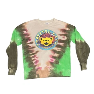 Women’s Grateful Dead Forever Size XS Long Sleeve Sweatshirt Tie Dye Teddy Bear - Picture 1 of 4
