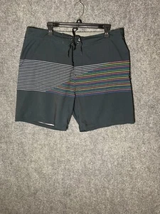 Pantalones Cortos Hurley Phantom Negros Para Hombre Talla 36 Rayas Cordón Ajustable - Imagen 1 de 13