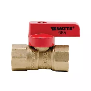Lot 8 Watts 0545001 3/8" Gas Ball Valve Female NPT Threaded | Full Port B274 - Picture 1 of 1
