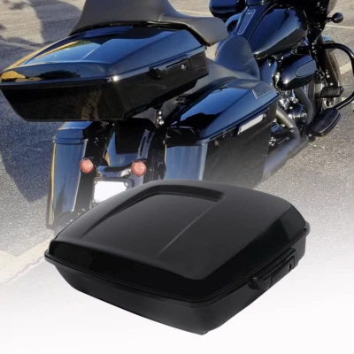10.7" Chopped Trunk Fit For Harley Touring Models Street Road Glide 14-25 Black - Image 1 of 4