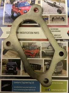 CT12B STAINLESS STEEL TURBO EXHAUST 4 BOLT FLANGE LAND CRUISER SUPRA 1KZ 1KZ-T - Picture 1 of 2