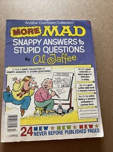 More Mad Snappy Answers to Stupid Questions by Al Jaffee (1990 PB) 1st Print VG - Picture 1 of 4