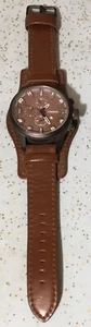 CURREN M-8225 MENS 48mm WATCH w/DATE & FAUX MINI DIALS NEVER WORN NO BOX - Picture 1 of 16