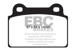 EBC Yellowstuff Rear Brake Pads for Mitsubishi Lancer Evo 10 2.0 Turbo 2008 > 16 - Picture 1 of 1