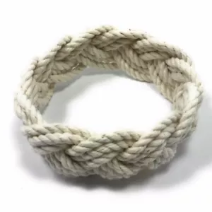 Original Cotton Rope Sailor Knot Bracelet Natural White - Picture 1 of 7