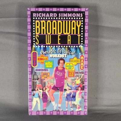 Richard Simmons Broadway Sweat, Aerobic Musical Workout, VHS, Sealed - New - Image 1 of 3