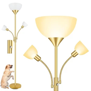 Floor Lamps for Living Room Gold, Standing Lamp, 71" Tall Lamp with 3 Lights,... - Picture 1 of 8