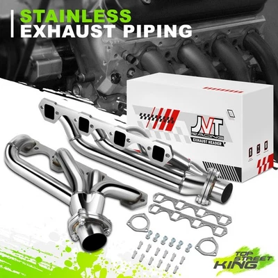 Colector semipulido 4-1 cabezales cortos escape para Ford Mustang 5,0 L V8 64-73 Foto 1 de 4