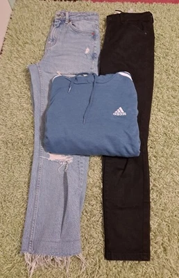 Womens clothing 3 piece (2 pants 1 hooded Adidas hoodie) - Image 1 of 4