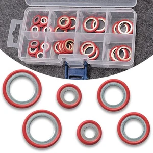 30 PCS Car A/C Compressor Gasket Kit, O-Ring Port Seal Washer Replacement Acc... - Picture 1 of 6