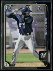 2015 Bowman #BCP121 Gilbert Lara Chrome Prospects Black Refractors (Asia) - Picture 1 of 2