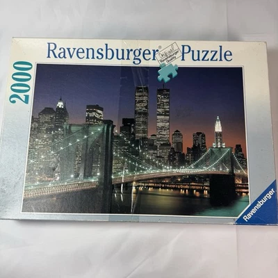 Ravensburger 2000 piece Jigsaw puzzle New York Skyline Bridge-100% COMPLETE - Image 1 of 4