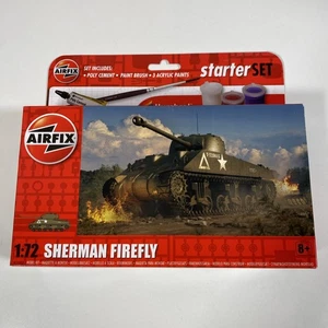 Airfix A55003 Sherman Firefly Plastic Kit Beginner Set - Picture 1 of 5