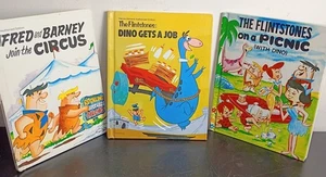 1981 The Flintstones Books, Dino bekommt Job, Fred & Barney treten dem Zirkus bei, beim Picknick - Bild 1 von 7